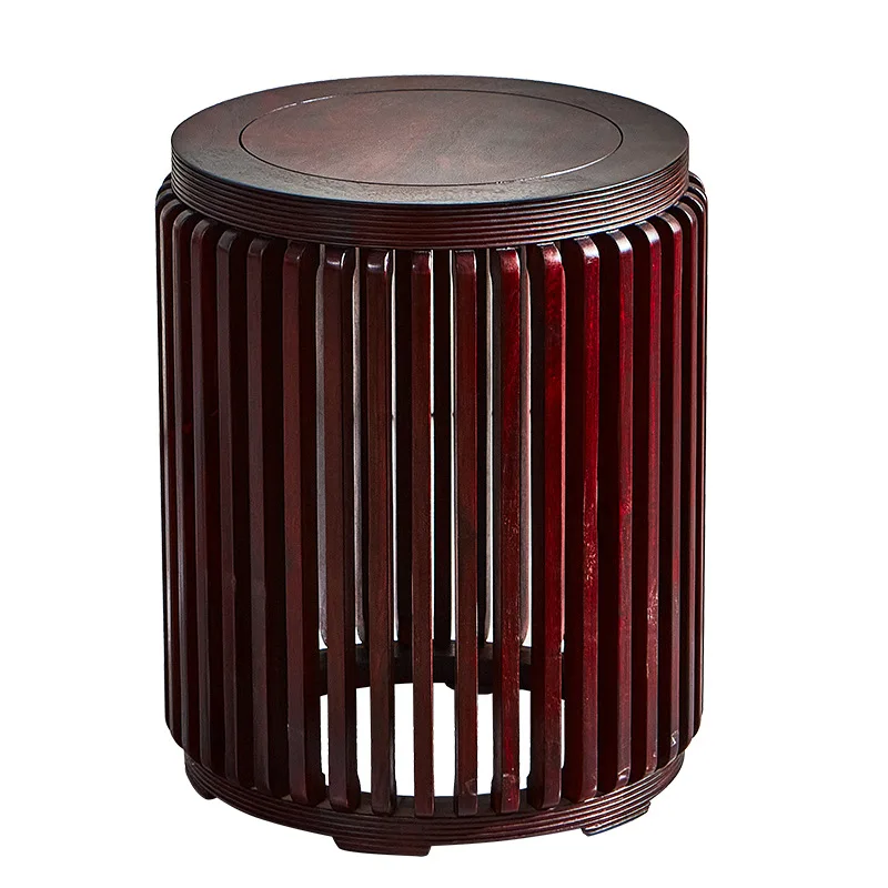 

Ming and Qing classical neo-Chinese Zambian blood sandalwood round drum stool
