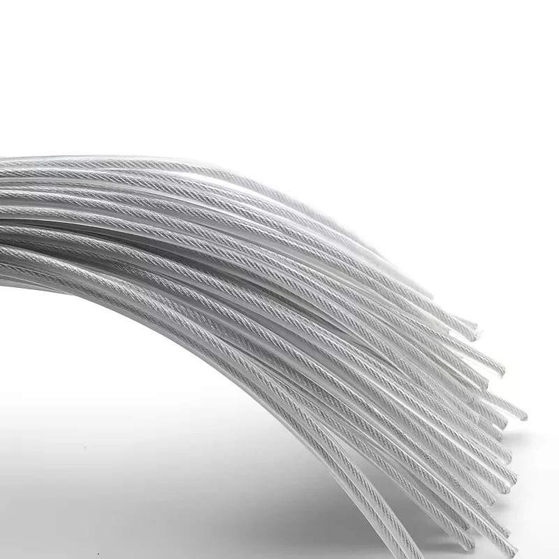 VARIEA-50 pieces, 0.118inch x 10.8 inch steel core mowing wire, nylon coated trimmer spool replacement