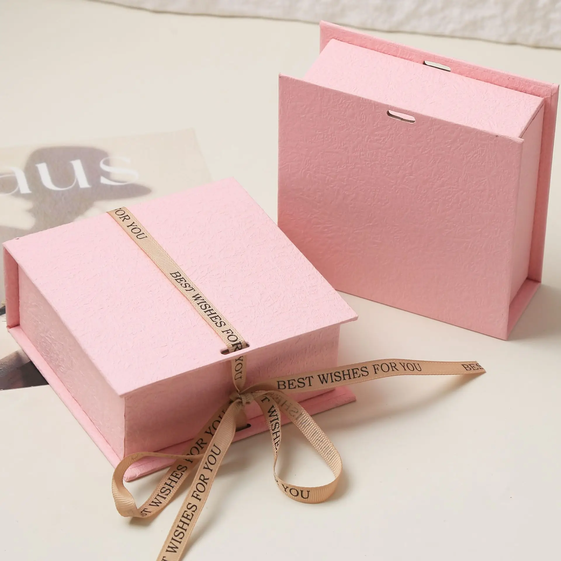 Book Shaped Jewelry Box Luxury Flip Jewelry Box Jewelry Packaging Box Multi Functional Ring Organizer For Home Gift Occasion