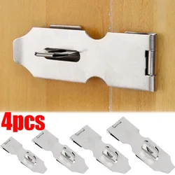 Anti Theft Hasp Staple Shed Latch Stainless Steel Door Lock Padlock Clasp Household Burglar-proof Hardware for Wood Door Cabinet