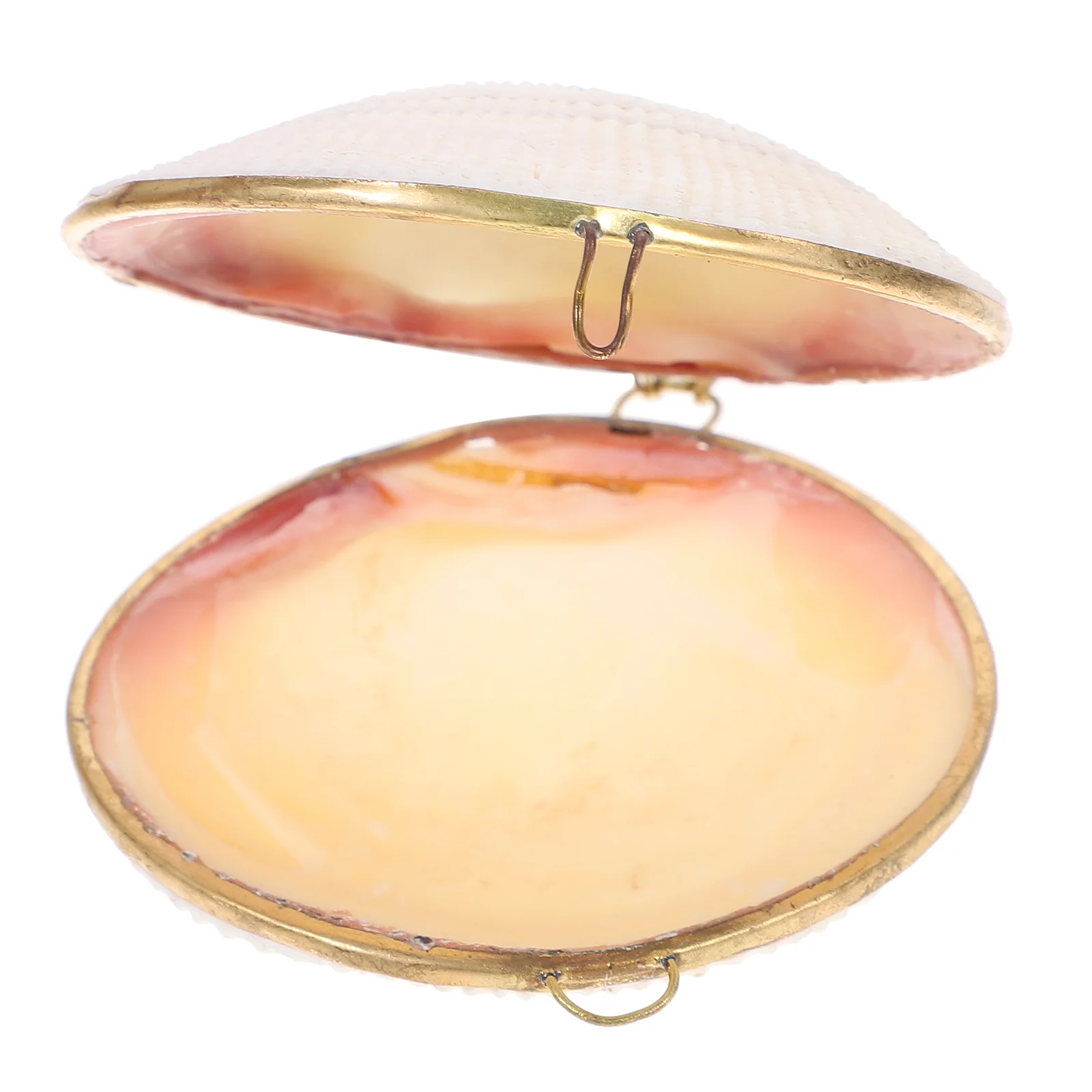 

7 -8cm Safe Jewelry Storage Ring Earring Container Case Box Natural Shell Sundries Organizer