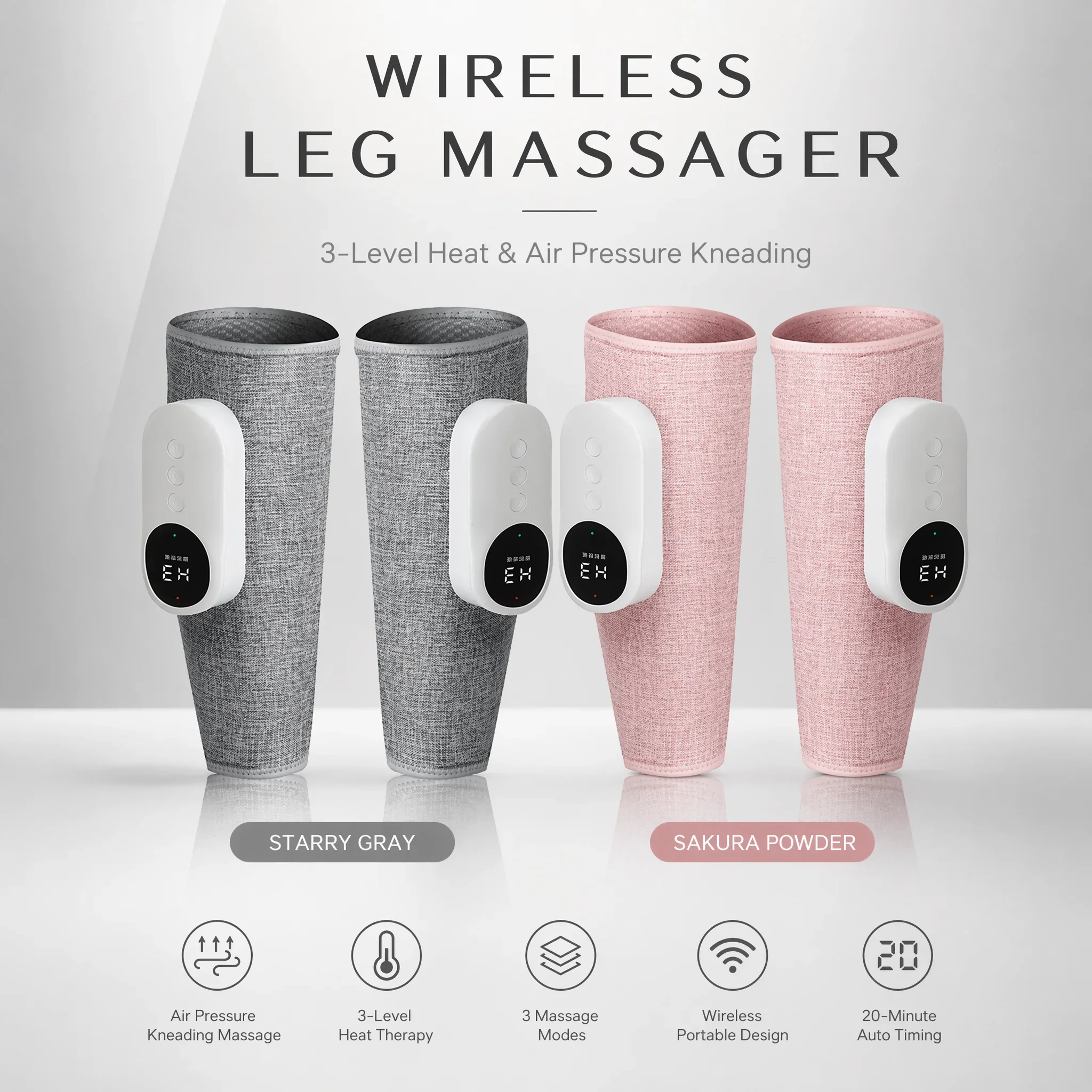 Eletric leg massager promotes blood circulation, 3 Mode Airbag Compresstion Relax  Calf Muscle Blood Circulation muscle relax