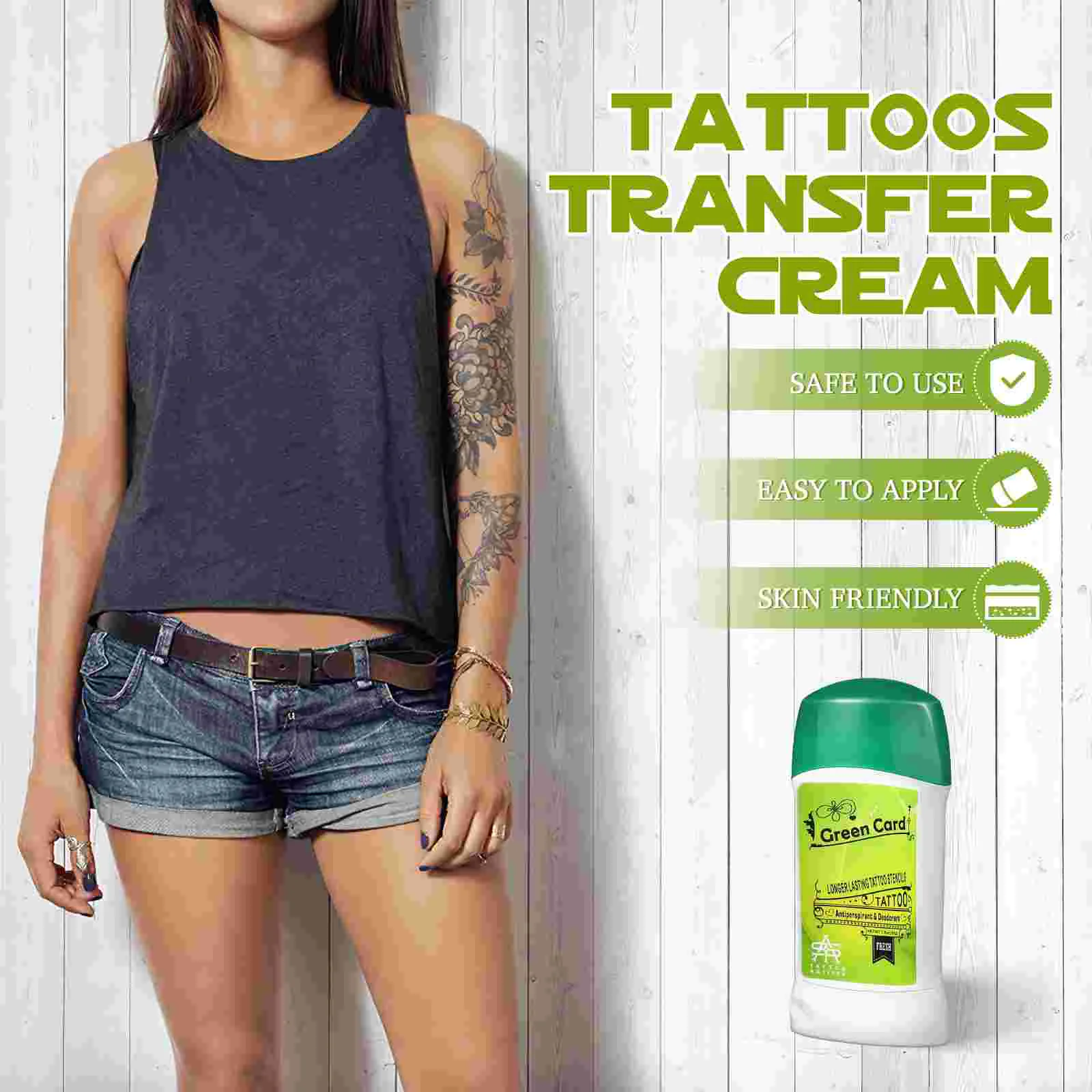 Grüne Seife Tattoos Schablone Primer Creme liefert Vorlage Transfer Gel Lösung