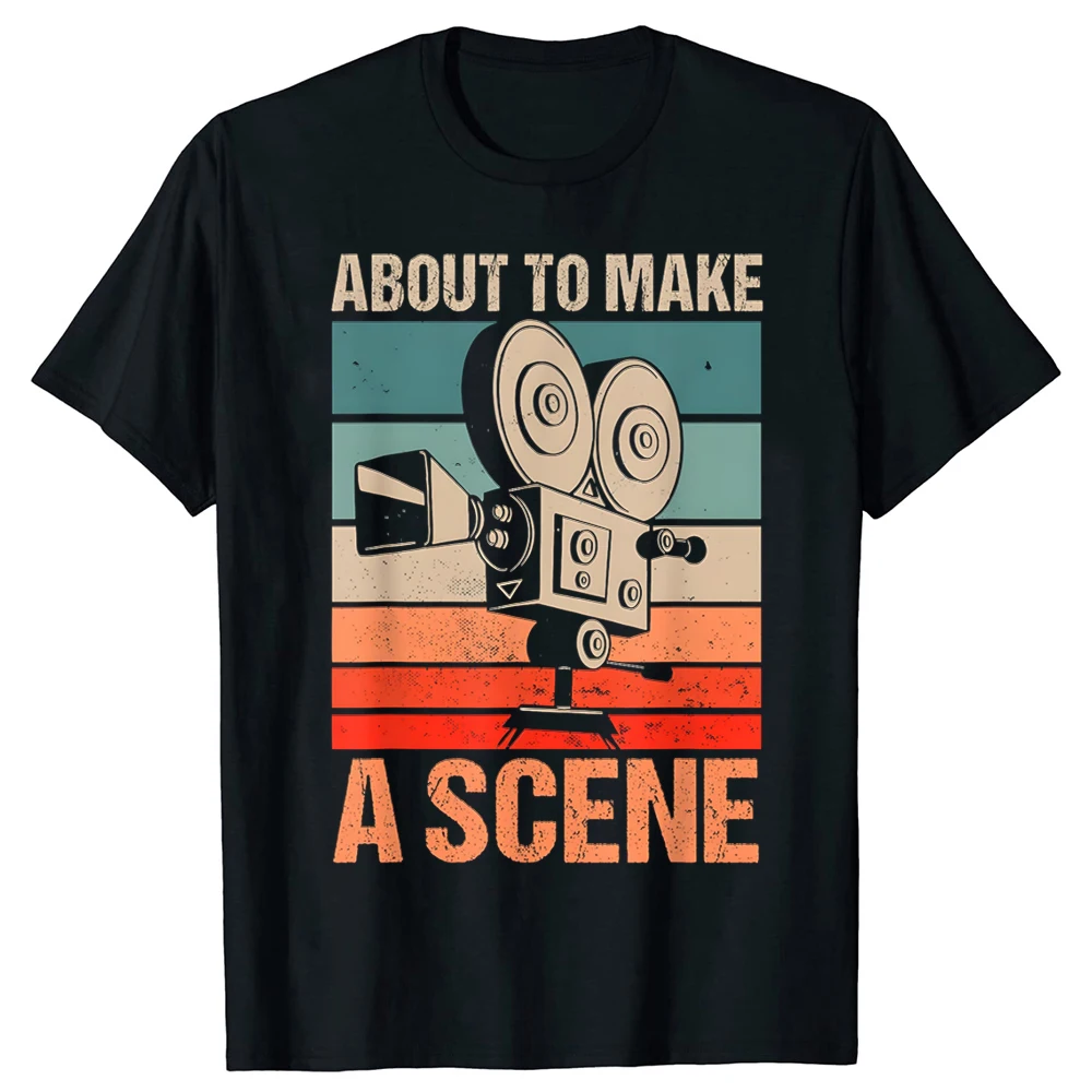 Filmautor Filmemacher Kameramann Editor T-Shirt Herrenbekleidung Mode T-Shirts Baumwolle Kurzarm Übergroßes T-Shirt Oberteile – Detail 2