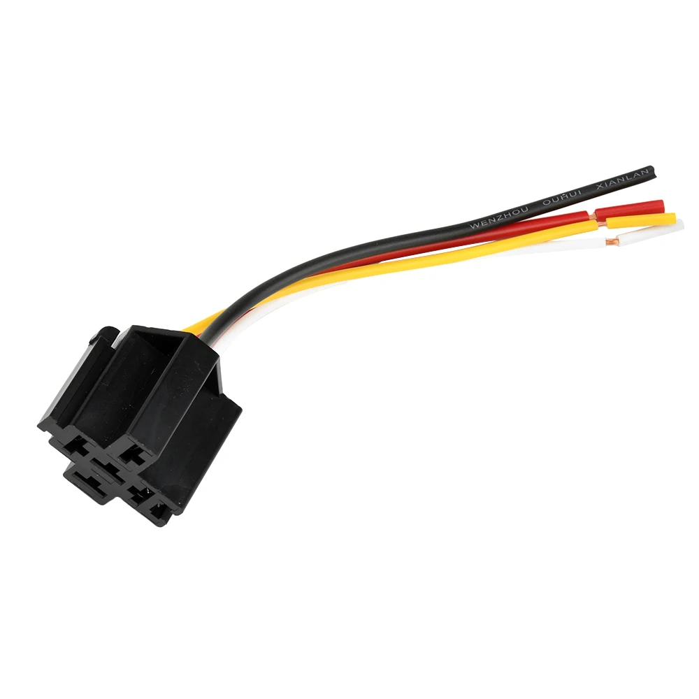 DC 12V 24V Wasserdichtes Automobilrelais JD1914/JD2914 80A 4-polig 5-polig Automobilrelais-Modul Doppelkontakt Kupferstift mit Sockel – Detail 11