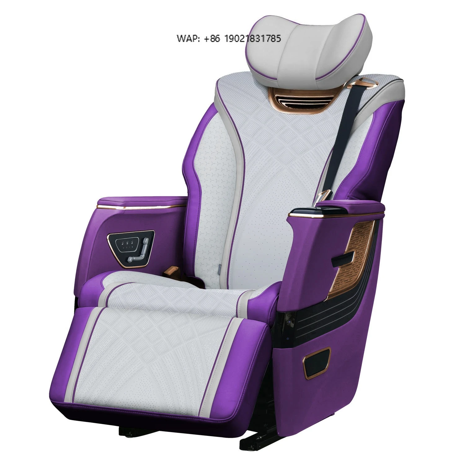 M5 VIP RV VAN Electric Adjustable Ventilation Custom Leather Modified Car Van Seats