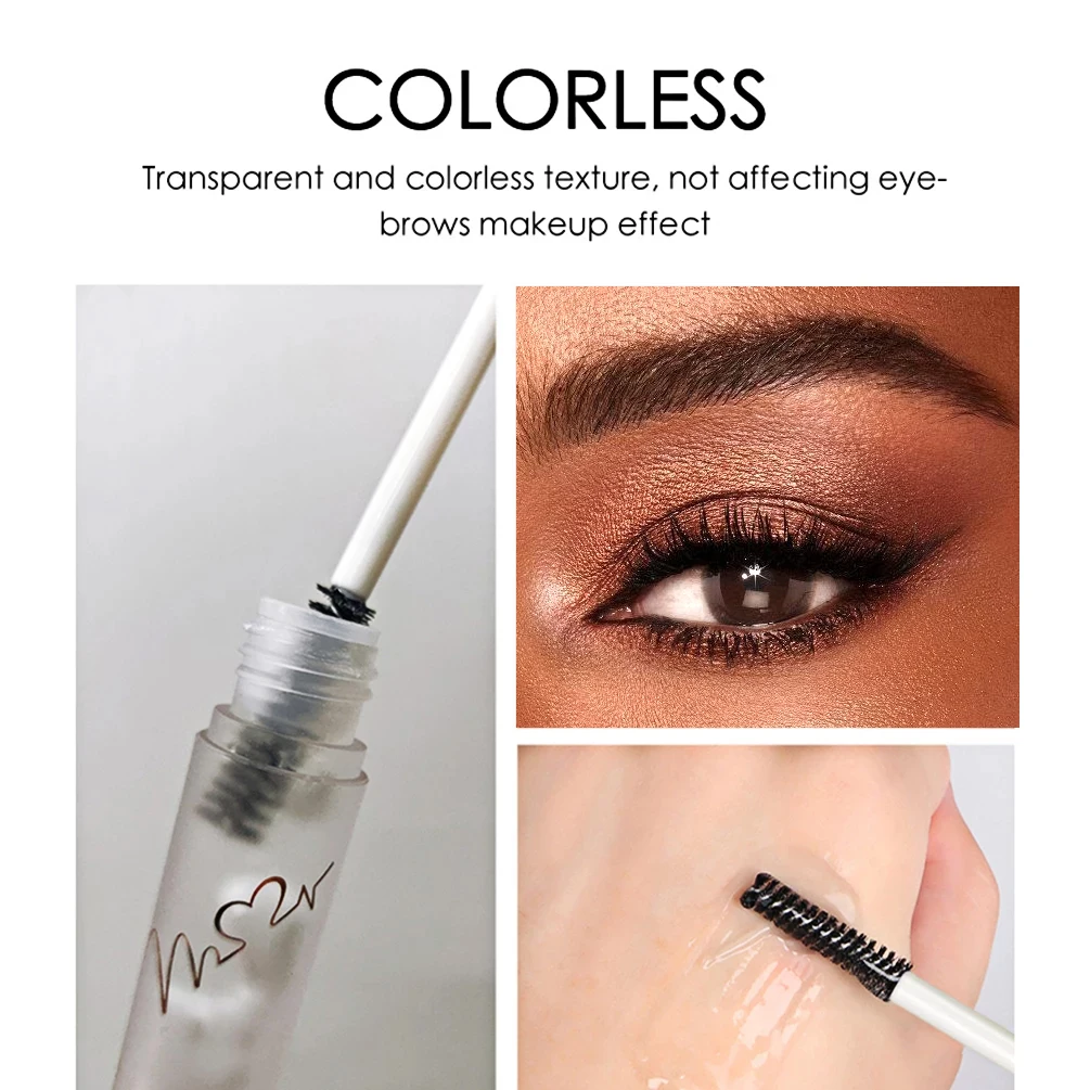 QIBEST Eyebrow Gel Styling Liquid Colorless Transparent Fixed Gel Waterproof Sweat-proof Eyebrow Repair Makeup Gel For Eyebrows