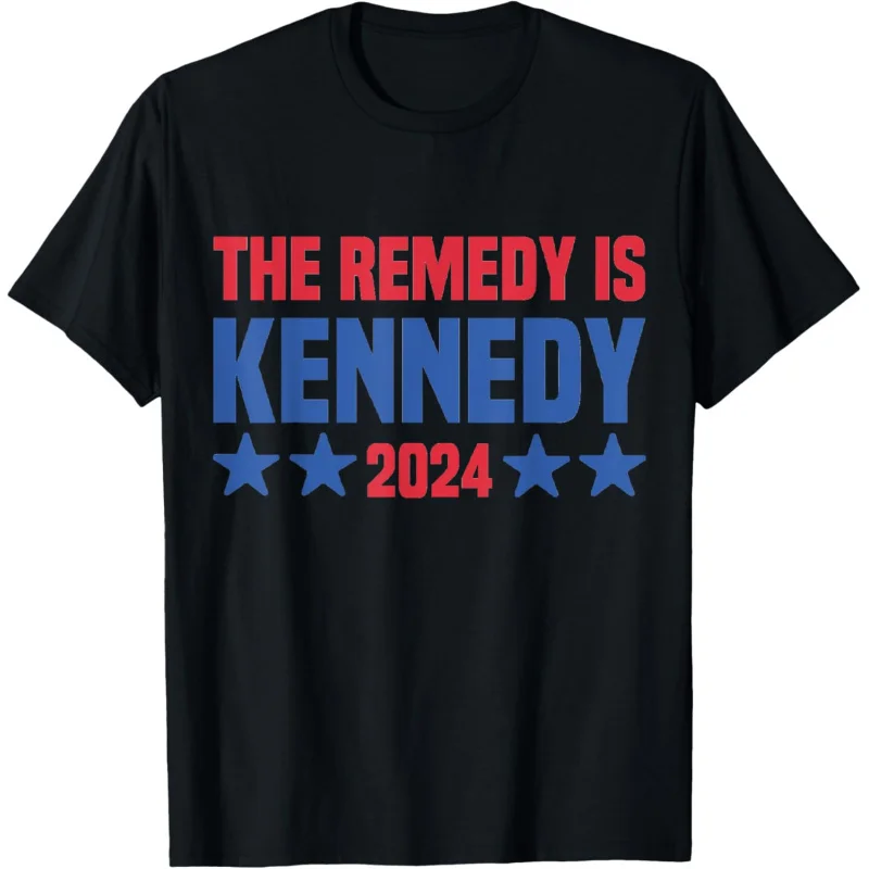 

2024 The Remedy Is Kennedy Robert Kennedy Jr. T-Shirt Loose men's and women's clothing