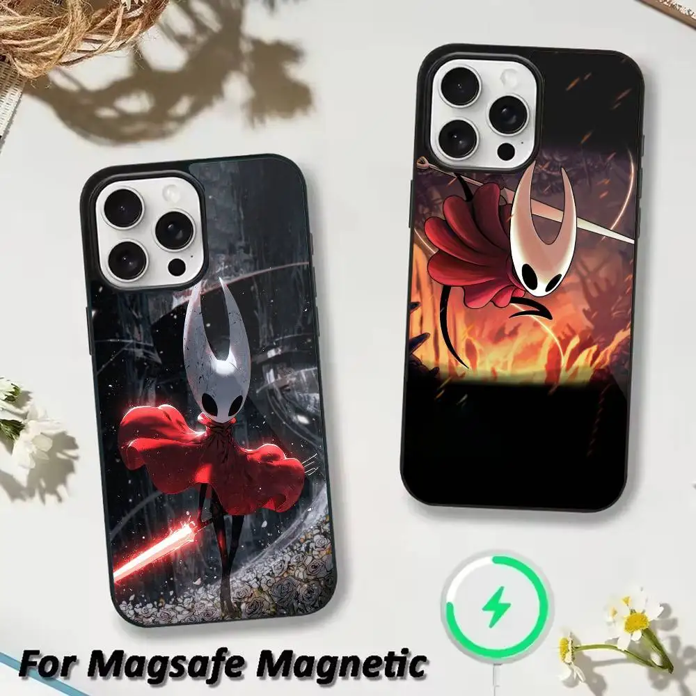 

Game S-Silksong Hollow-Knight Phone Case For iPhone 17,16,15,14,13,12,Plus,Pro,Max for Magsafe Magnetic Wireless Charging