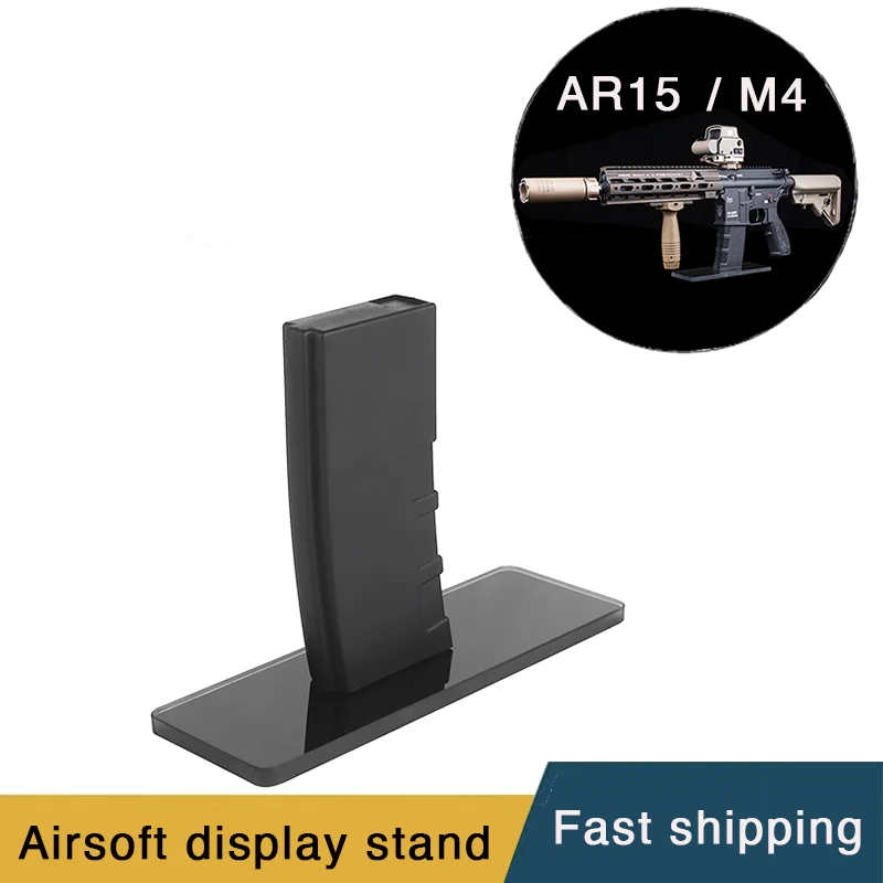 Hunting Airgun Display Stand Decorative Magazine Base AR15 Style for M4 and AR15 ((AEG) Rifle Bracket for Hunting Accessories