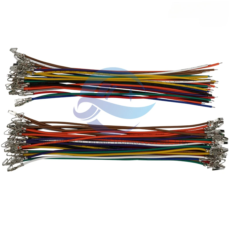 10pcs CH3.96 electronic wire single and double head press terminal 5.08 universal 20awg color connection harness spacing 3.96mm