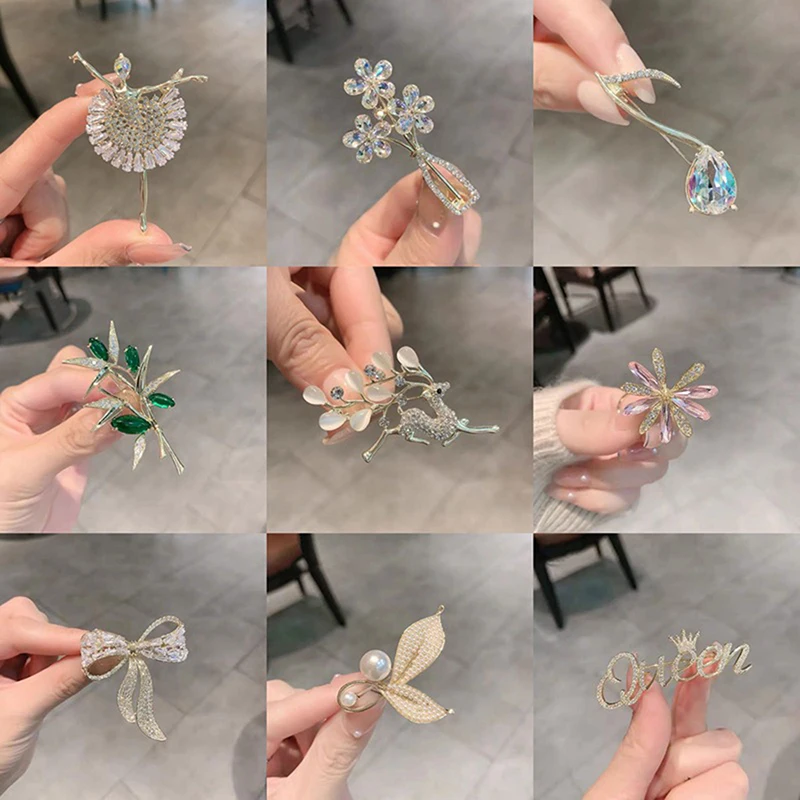 [FE] Brooch Fashion Luxury Creative Corsage Dress Pin Dress Accessories Female Music Symbol