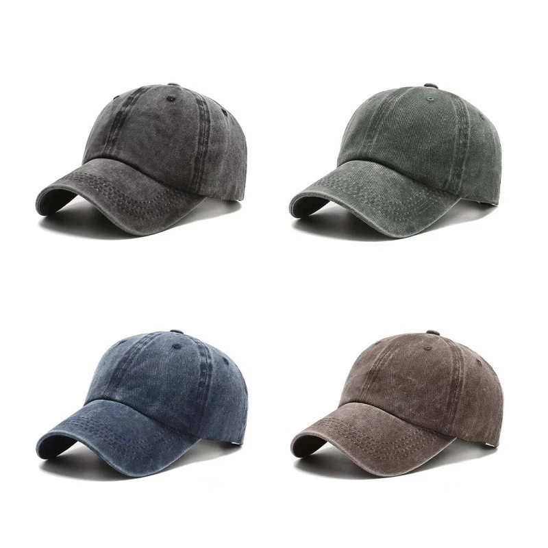 قبعة بيسبول غسلها الدنيم الرجال النساء قبعة خمر الهيب هوب قبعات بلون قبعة العظام في الهواء الطلق عارضة الرياضة #3