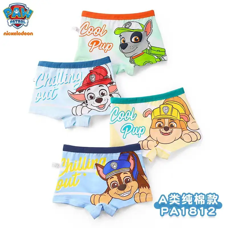 New Arrival 100% Genuine Paw Patrol 4PCS/set Baby Boys Cartoon Underpants Kids Underwear Cotton Panties Children Underwear 2-8Y