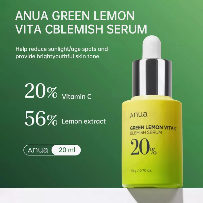 

ANUA Heartleaf 77 Toner 70 Tablets Green 160ML Lemon Vitamin C Serum 20ML Korean Cosmetics pH Toner Peeling Pad Moisturizing