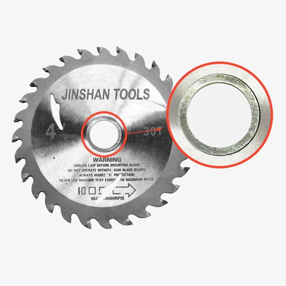 Imagem -05 - Acessórios Circular Saw Ring Exhibition Hall Pcs Conjunto Adapter Ring Conversão Anilhas Mitre Saw Silver Útil