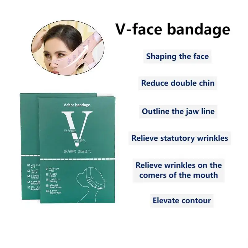 Face V Shaper Facial Slimming Bandage Relaxation Lift Up Belt Shape Lift Reduce Double Chin Face Thining Band Massage Slimmer