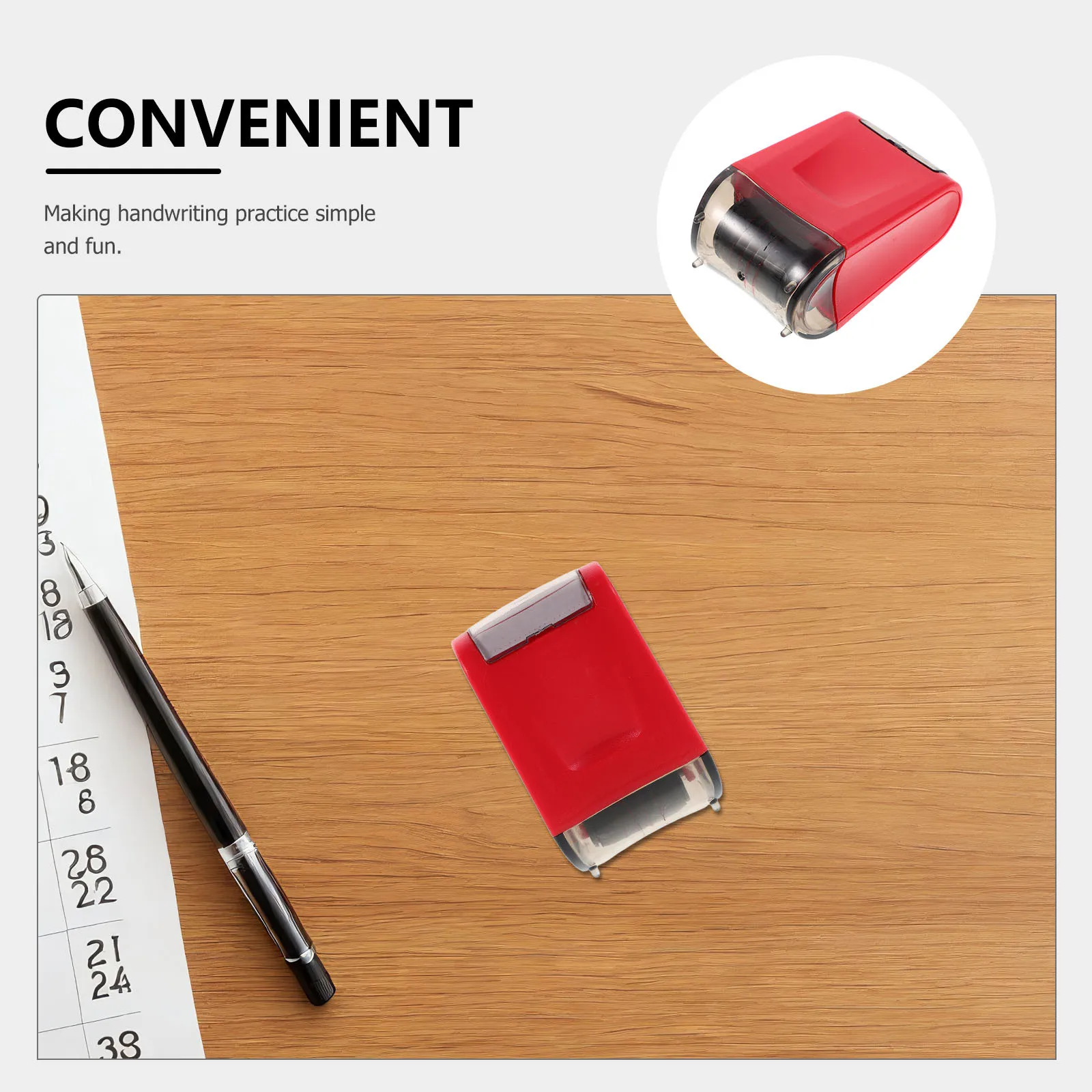 English Handwriting Lines Roller Stamp Solid Lines Portable Teacher Stamper for Classroom Homework Practice Stamp