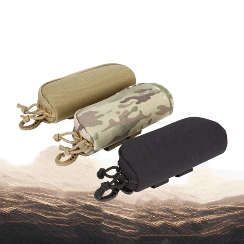 Eyewear Case Nylon - Hard Shell Molle Compatible Waterproof & Shockproof Sunglasses Bag for Camping/Cycling/Outdoor