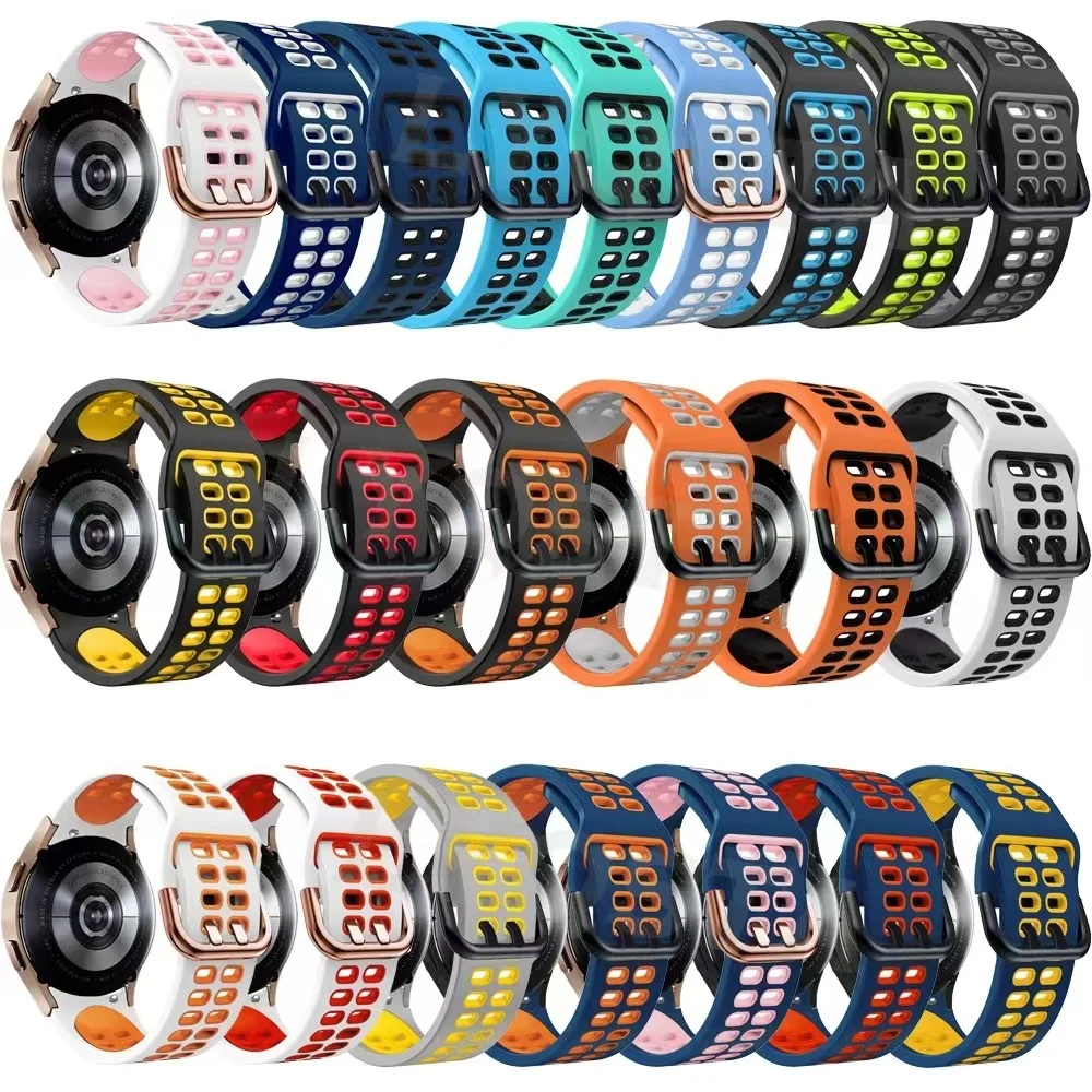 Silicone Strap for Samsung Galaxy Watch 4/5/6/7 44mm 40mm/Classic 47mm 43mm 46 42mm Bracelet Belt Samsung Watch 5 Pro 45mm Strap