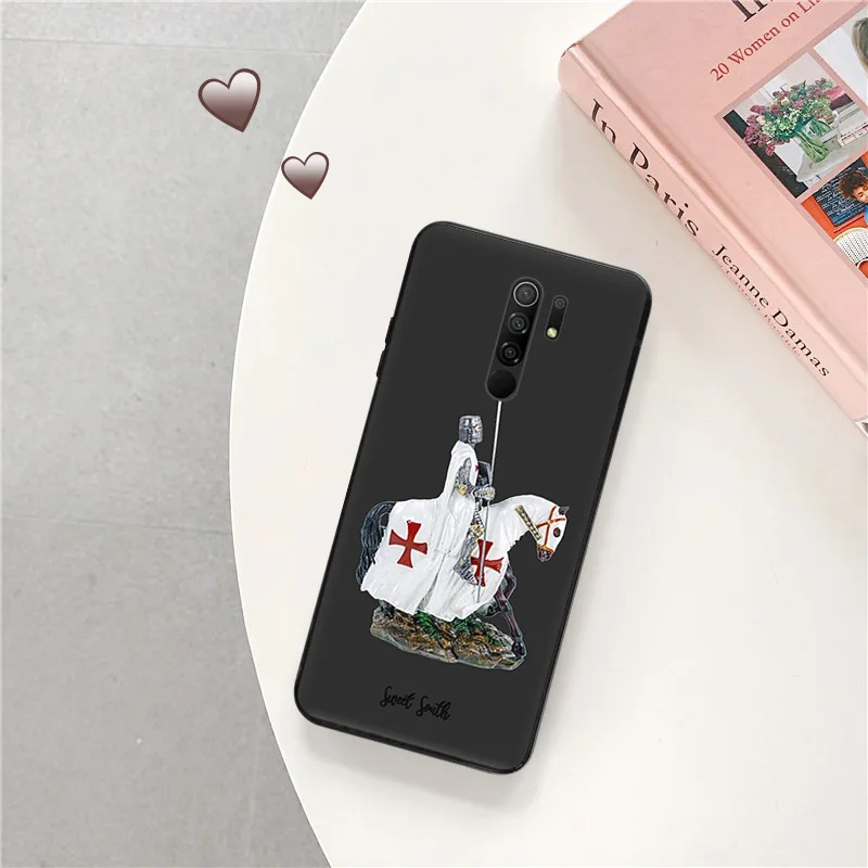 Phone Case for Redmi A2 A1 K60 K50 K40 9T 9C 9A 9I Note 9 9S 8T 8 7 Xiaomi CC9Pro Horse Knight King Soft Black Anti-Drop Cover