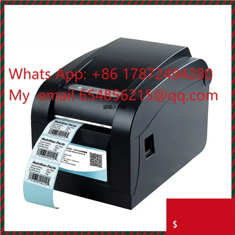 350B 3 Inch 80 Mm Direct Thermal Barcode Printer For Window Label Printer Sticker Machine Thermal Printer