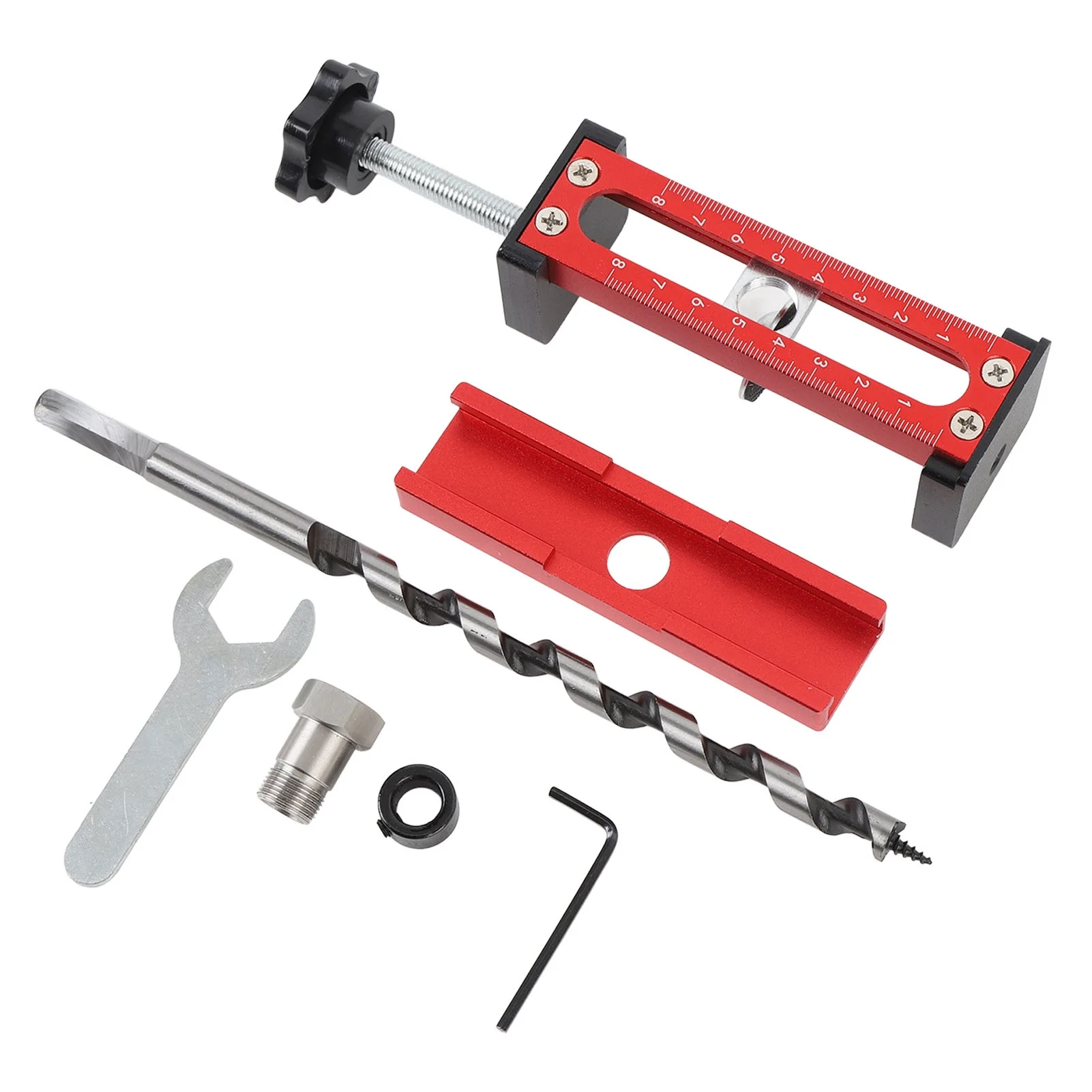Cabinet Door Mounting Jig Installation Positioner Clamp 2 in 1 Accurate Quick Position Hole Opening Tool Aluminium Alloy