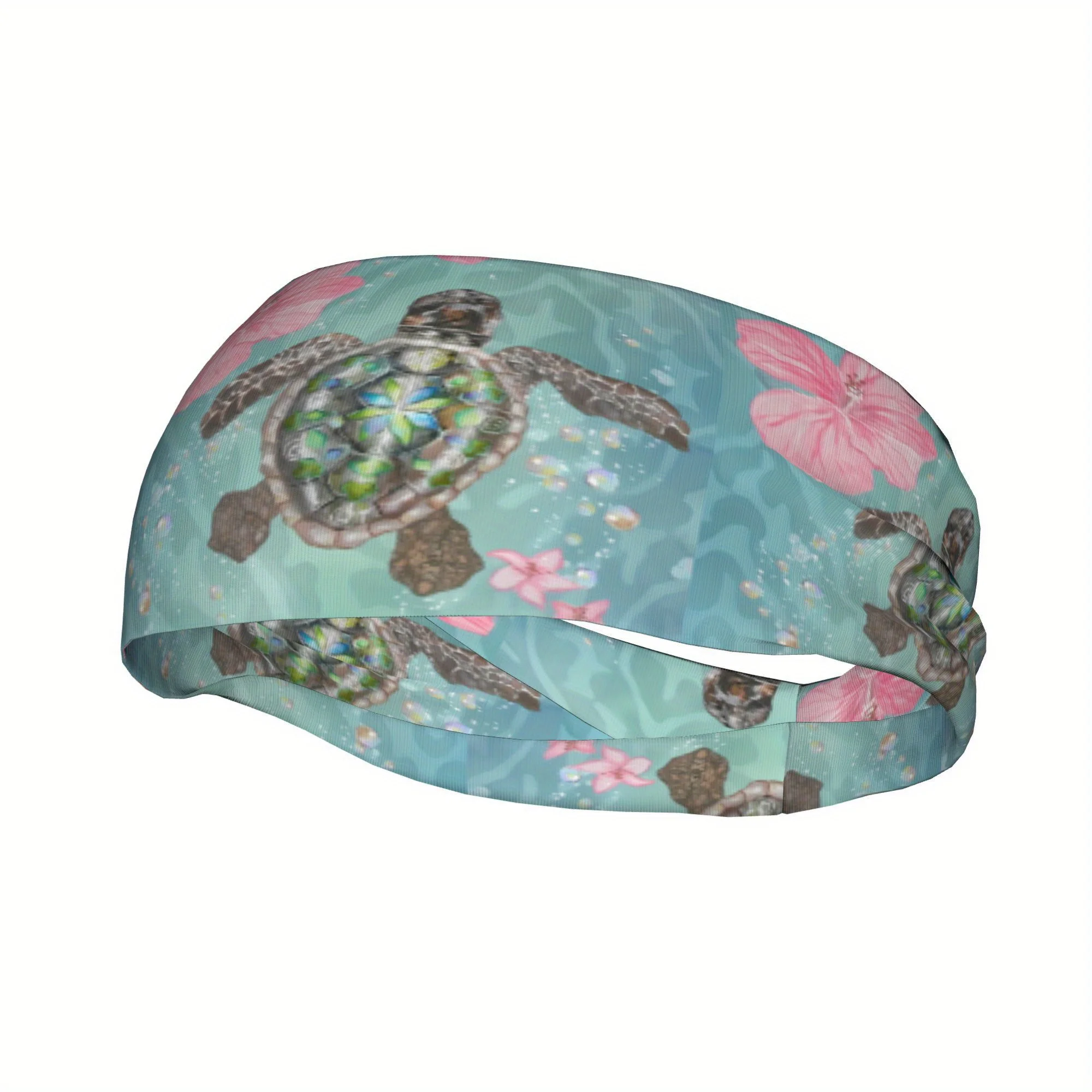 Sea Turtle Jellyfish Sports Headband Hair Band 2D Print Design
