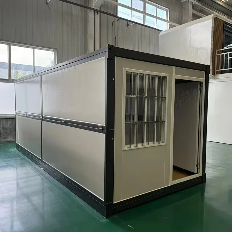 Customized Folding Container House Expandable Space Saving Foldable House Shipping Container Home with Insulation