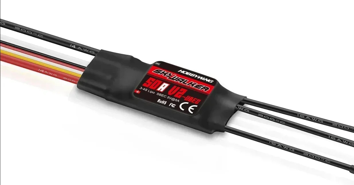 3536 1200KV Borstelloze Motor 2-4S w 50A V2 UBEC ESC Speed Controller voor RC FPV Drone Vaste vleugel Vliegtuig Skysurfer Zweefvliegtuig Vliegtuig