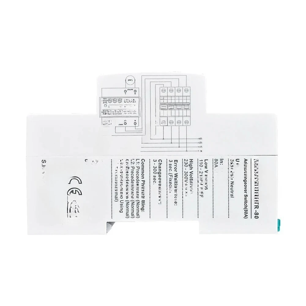 تم التكيف مع مرحل تغيير المرحلة الأوتوماتيكي ATR-XX 3P4W 63A، 80A، 100A