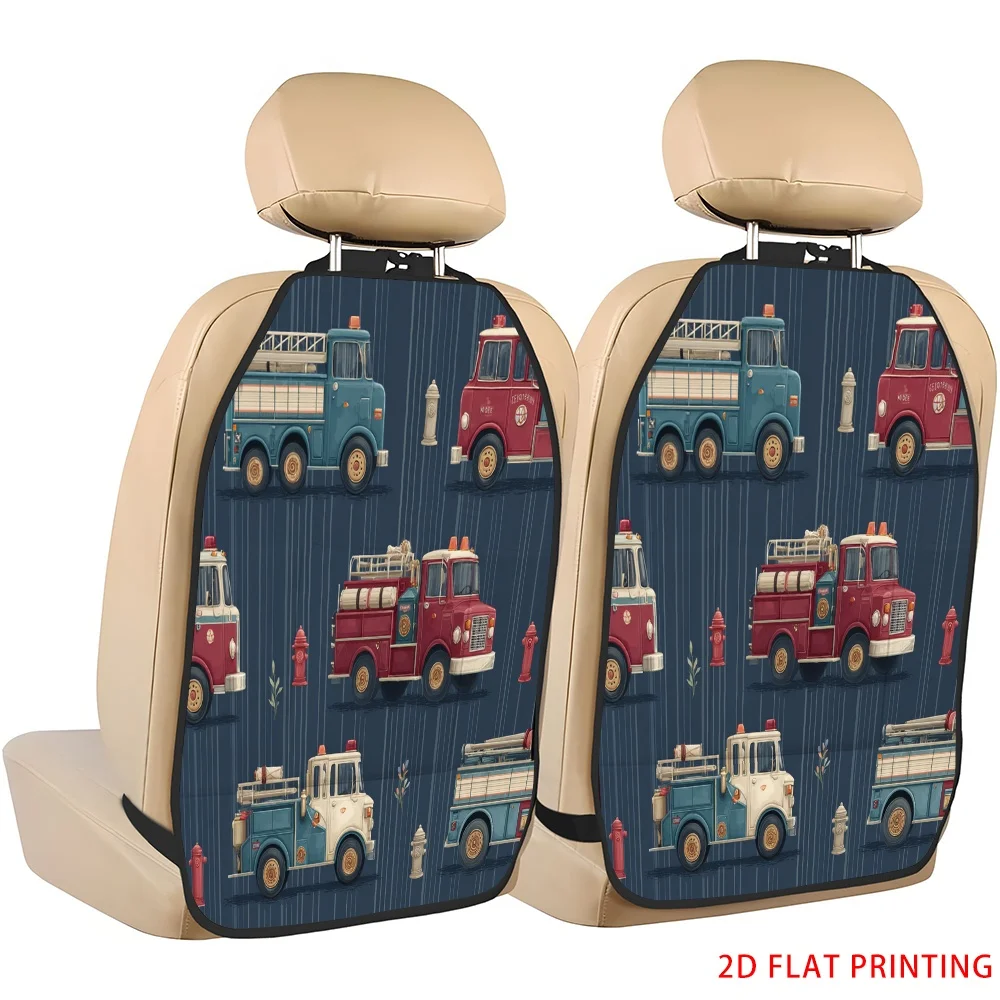 2D Plane Printing 2pcs Backseat Protector Seat Covers Individuation Decoration Animal Friends Pattern Applies To Various Models