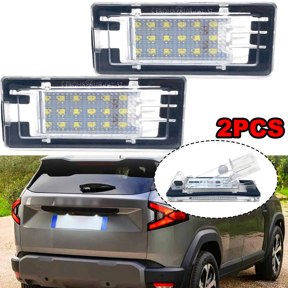 1/2pcs Tail License Plate Led Light For Renault Captur Kaptur Espace Fluence Scenic Latitude Laguna Modus Zoe Dacia Duster 10-17