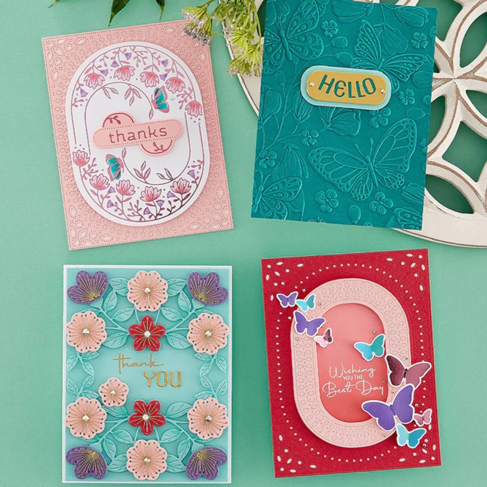 oval border Metal Cutting Dies Stencil DIY Scrapbooking Embossing Paper Cards Album Making Decorative Craft Cut Template