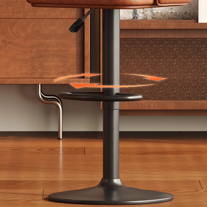 كرسي بار منزلي على طراز العصور الوسطى يمكن أن يرفع كرسيًا عالي الجودة ومسند ظهر مرتفع داخليًا ومريحًا لأثاث sgabello cucina #4