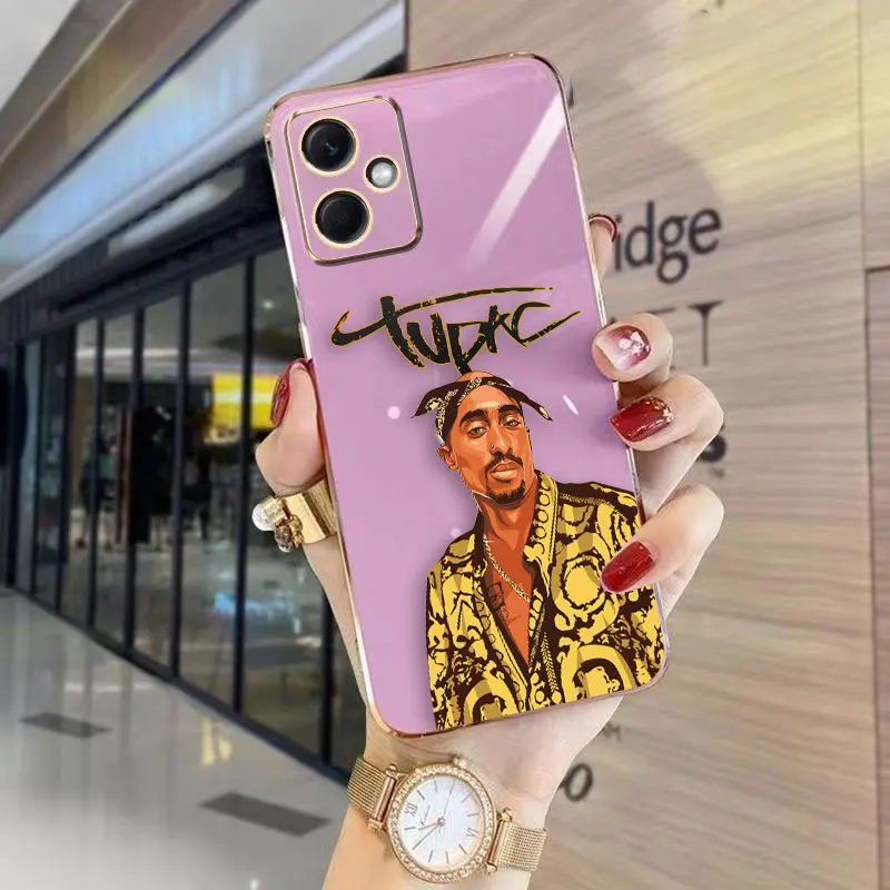 Cover Smooth E-TPU Phone Case Redmi NOTE 7 8 9 9S 9T 10 11 11S 12 12S 11T 10T PRO PLUS 4G 5G Case Funda Singer 2Pac Tupac Shakur