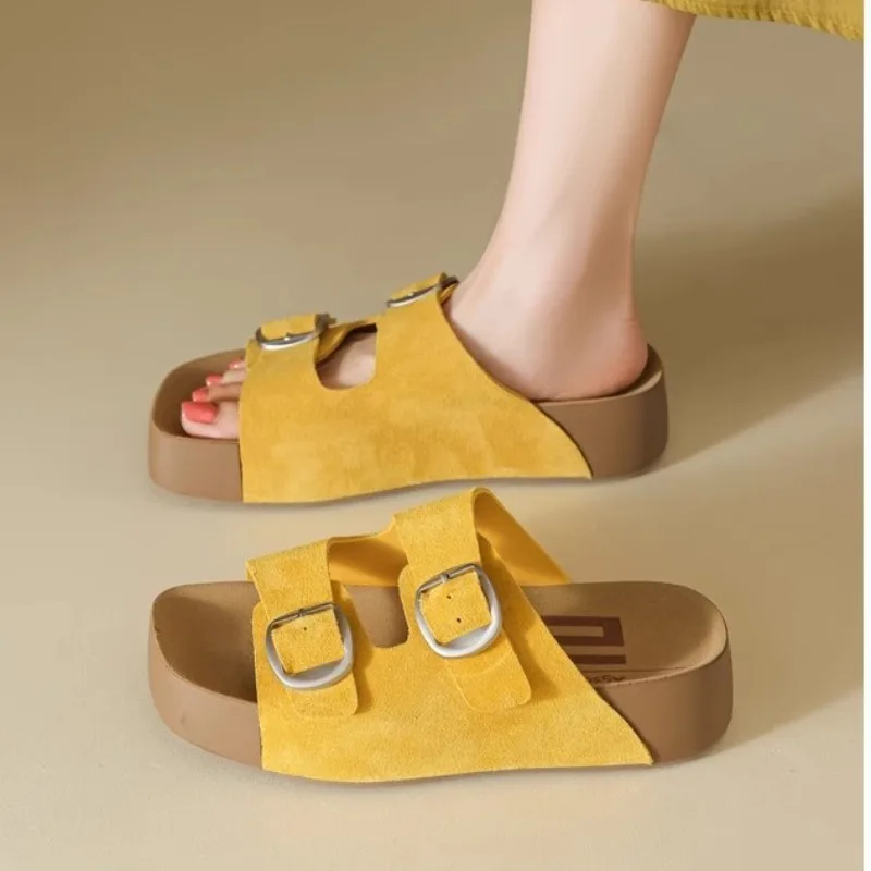 

Summer New Women Shoes Fashion Open Toe Platform Slippers for Woman Comfort Non Slip Beach Slippers Designer Shoes Zapatos Mujer