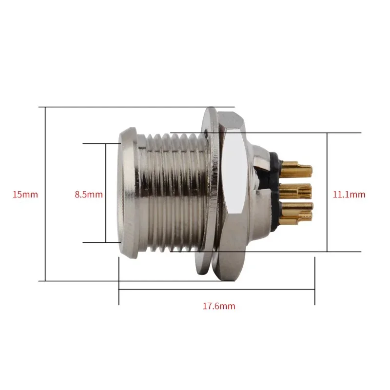 Mini XLR Aviation Connector 3/4/5/6pin Female Plug Male Socket Zinc Alloy+copper Pins for MIC Microphone Audio Video Connecting