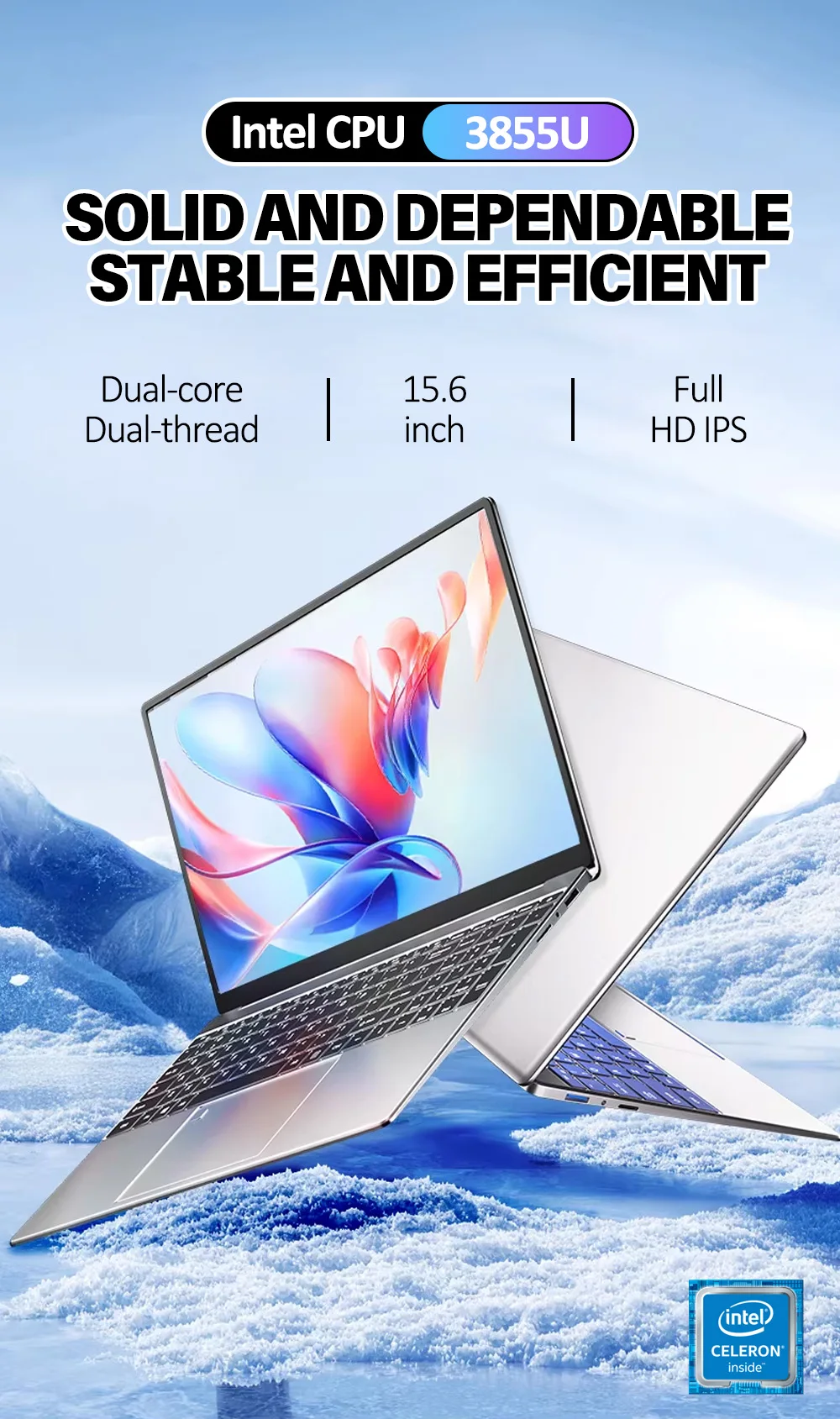 CHUIFAV TY156-3855U 15.6 Inch FHD 1920*1080 IPS 8GB/16GB DDR4 RAM, 512G/1TB SSD Laptop Gaming Computers
