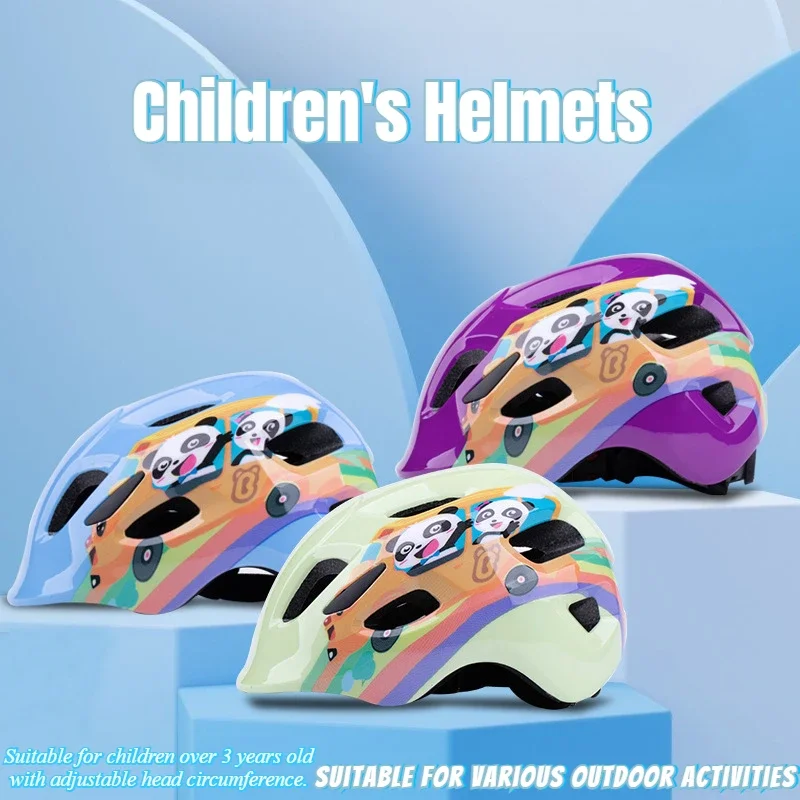 Dziecięcy kask ochronny z kreskówek, wielofunkcyjny, certyfikowany rower, deskorolka, sprzęt ochronny dla dzieci w wieku 3–8 lat, sporty na świeżym powietrzu