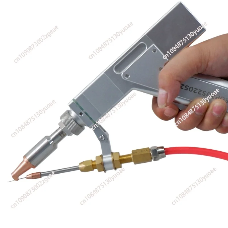 Handheld Metal Laser Welding Gun Head with Wire Feeder, Stainless Steel, Aluminum