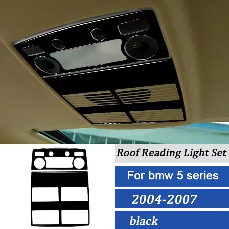 

For BMW 5 Series E60 2004-2007 Accessories Car Interior Roof Reading Light Set Speak Panel Trim Sticker Decoration