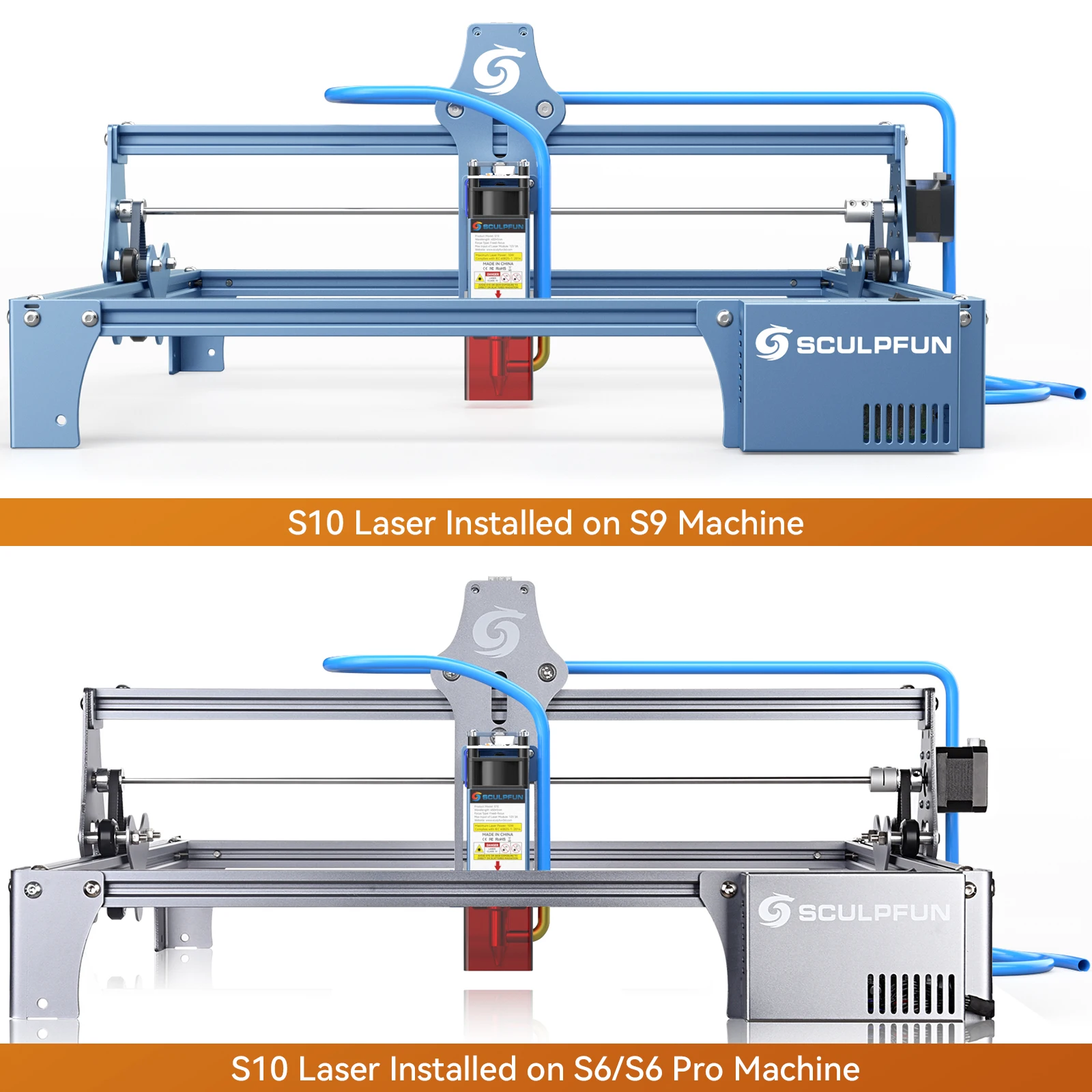 SCULPFUN S10 Laser Engraver Module 10W High Density Laser Beam Laser Head for Laser Engraving Machine Wood Cutting