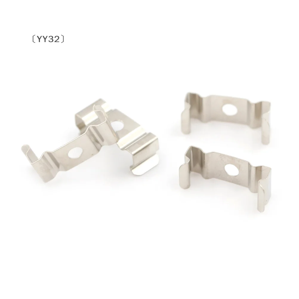 [-YY32」 4 قطع T5 حامل مصباح أنبوبي فلورسنت ومشابك مقبس فضي #4