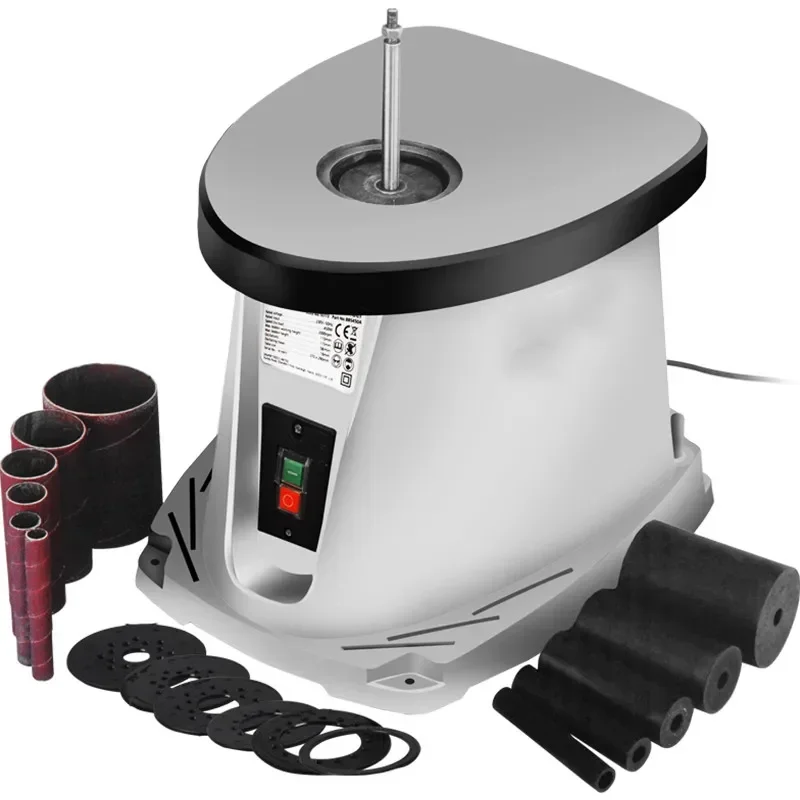 Levigatrice a nastro elettrica 220v Colonna di sabbia Levigatrice per alberi Smerigliatrice per sabbia Macchina per rotoli di sabbia Strumento per la lavorazione del legno Mobili Sande