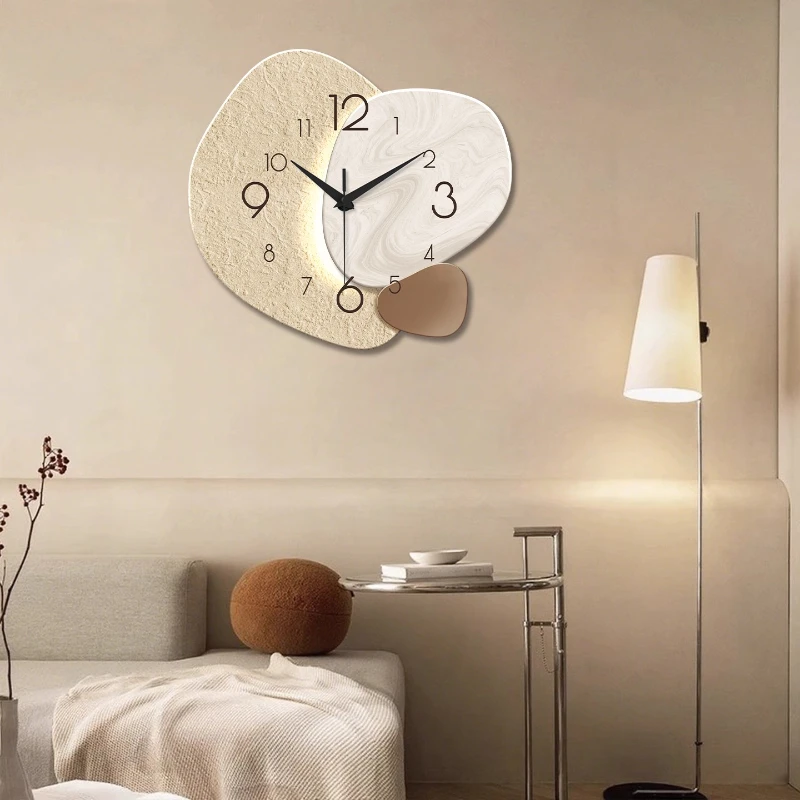 Luxury Big Size Wall Clocks Home Living Room Nordic Office Wall Clock Chic Fancy Reloj De Pared Para Sala Living Room Furniture