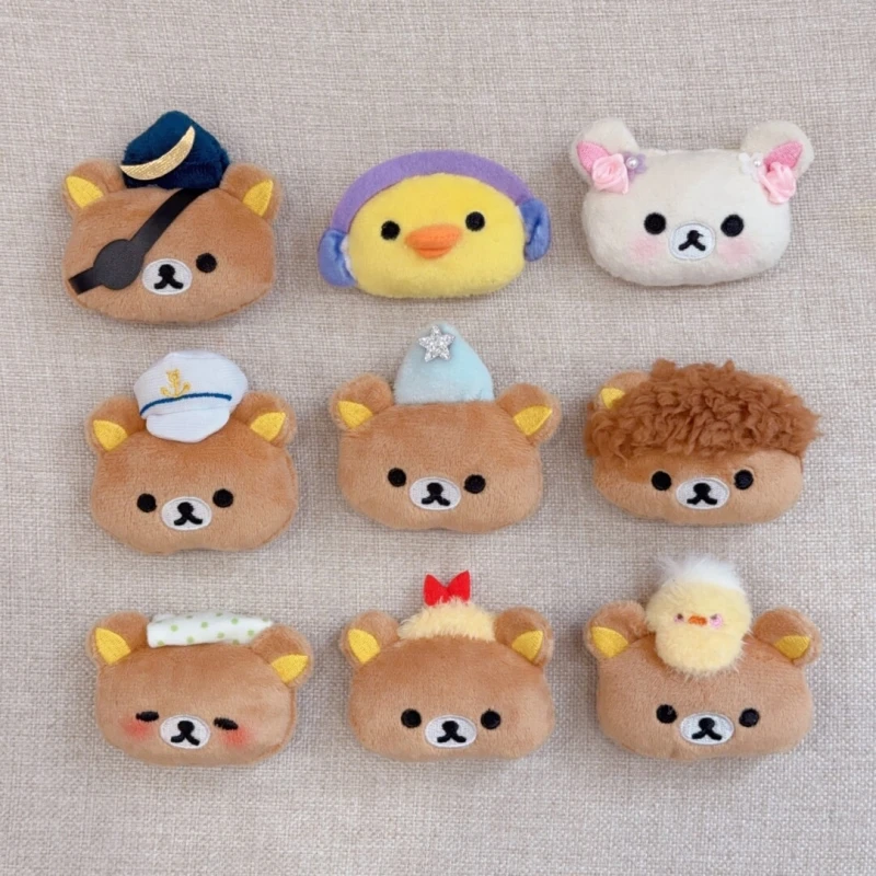 Dibujos animados Easy Bear Fuzzy Pin Korilakkuma Ginza exposición broche de felpa Sendai Shopkeeper Nagoya Shinjuku Kawaii osito regalos
