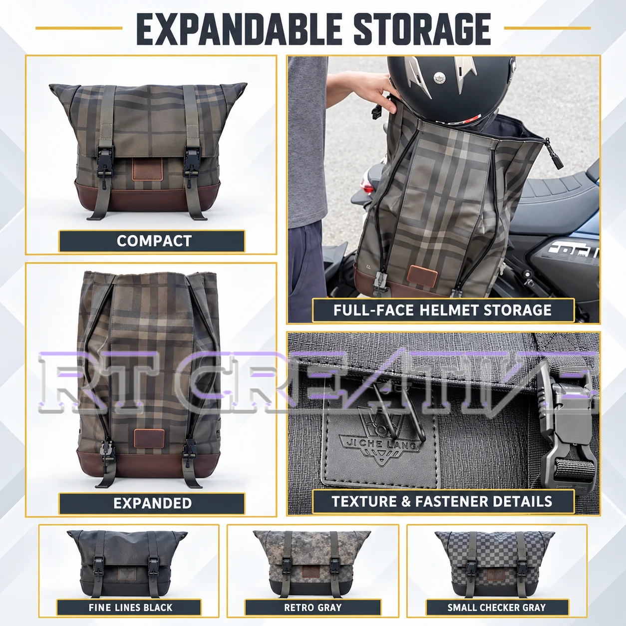 Lockable side pannier (for Brixton Crossfire 500) – motorcycle storage case/accessory box