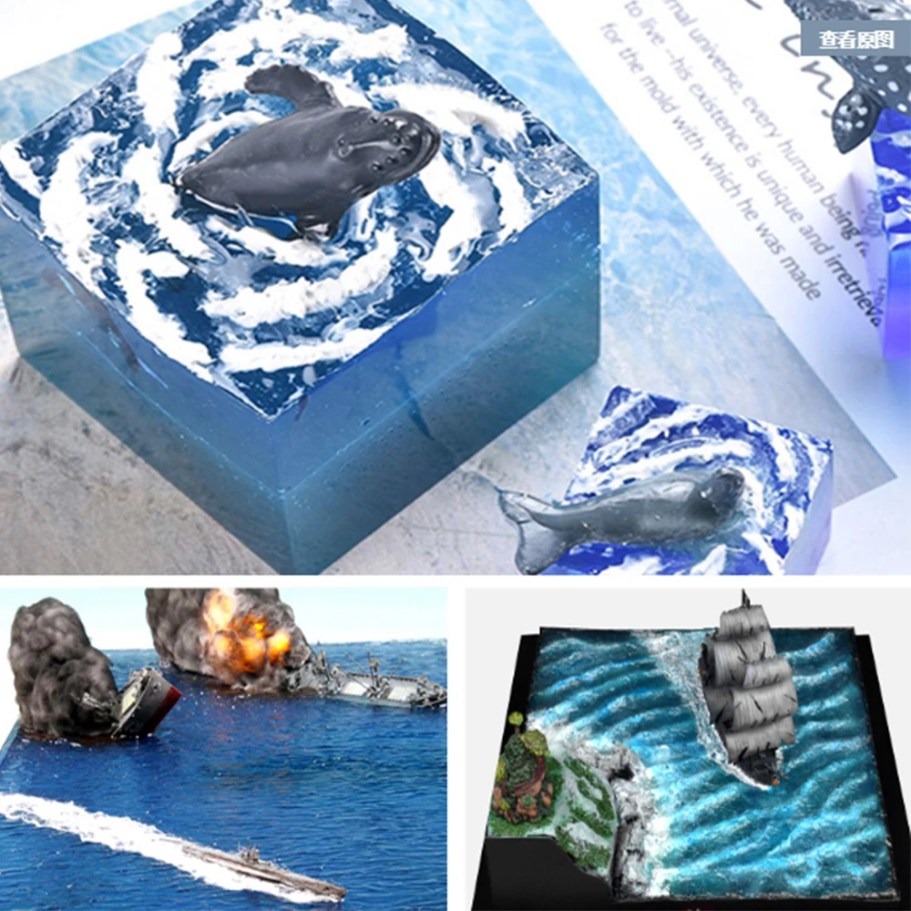 DIY Water Feature Paste Materials For Rivers/Waves/Ocean/Waterfall/Shallow Crystal Drip Glue Scene Modeling Special Landscape