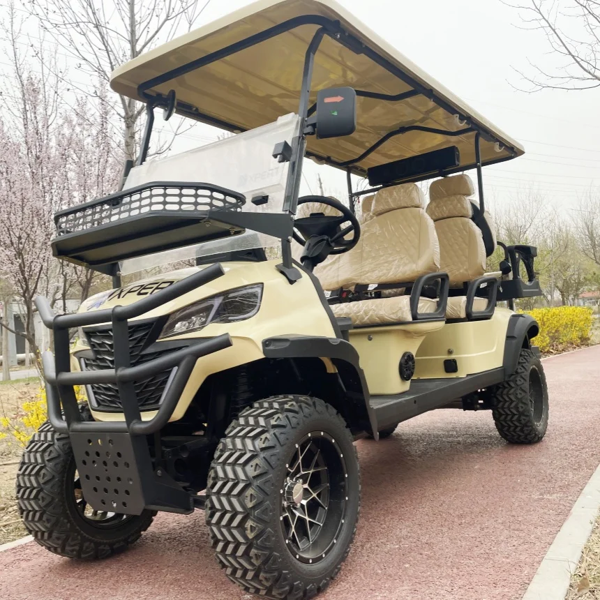 

Brand New 4 6 Seater Electric Golf Cart 5KW 7KW Powerful Motor Independent Front Suspension Lifted Electric Scooter Hunting Cart